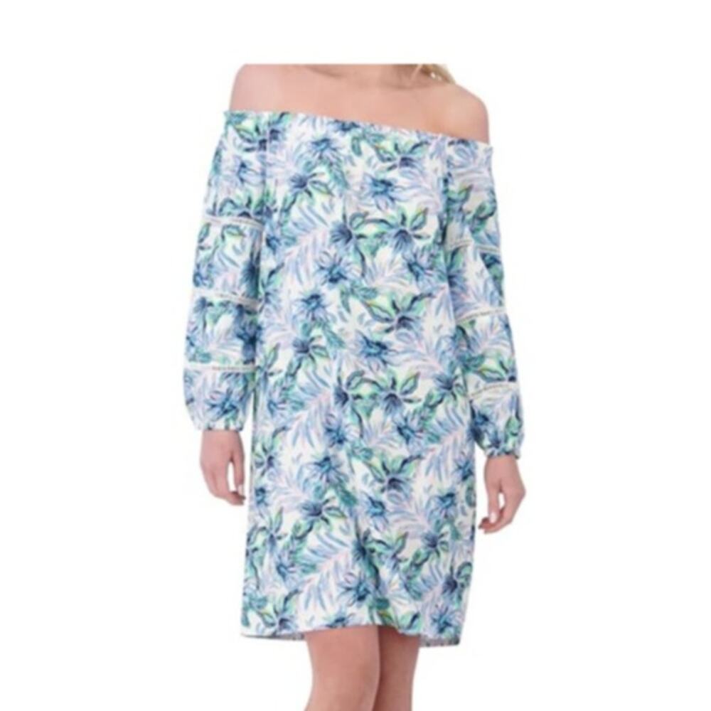 Stella Parker Floral Off Shoulder Dress Women's Size M Resort Cottagecore summer